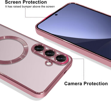 Samsung S25 - Magsafe TPU Back Cover - Roze