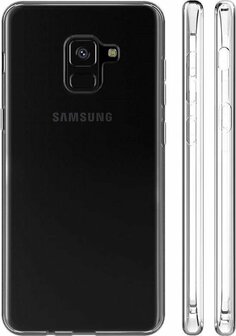 Samsung A8 2018 - Siliconen Back Cover - Transparant