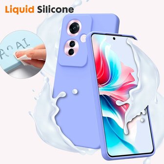 Reno 11F - Liquid Back Cover - Paars