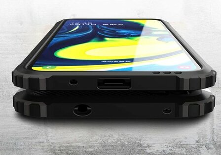 Samsung M11 Zwart - Armor Back Cover