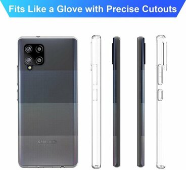 Samsung A42 5G - Siliconen Back Cover - Transparant
