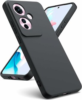 Reno 11F - Liquid Back Cover - Zwart