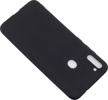 Samsung M11 - Siliconen Back Cover - Zwart