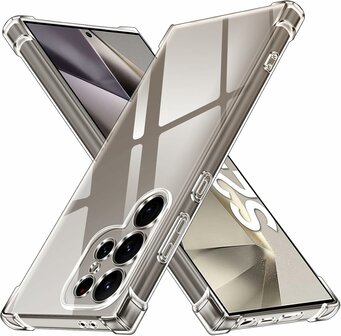 Samsung S25 Ultra - Cam Anti Shock &amp;amp; 2x Glas - Transparant