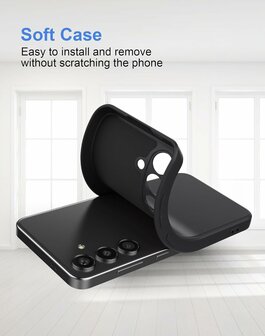 Samsung Galaxy S25 Plus - Zwart - Siliconen Back Cover