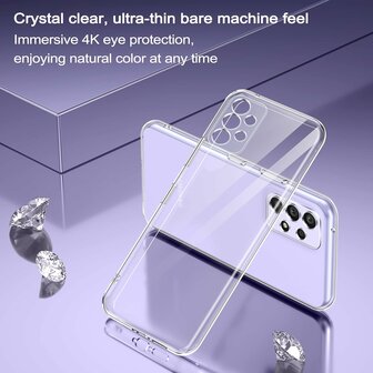 A32 4G - Back Cover &amp;amp; 2x Glas - Transparant