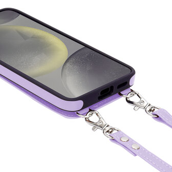 Samsung S25 - Paars - Back Cover met Koord