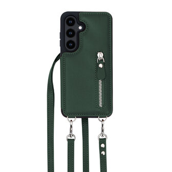 Samsung S25 - Groen - Back Cover met Koord