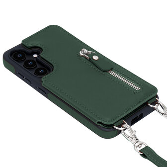 Samsung S25 - Groen - Back Cover met Koord