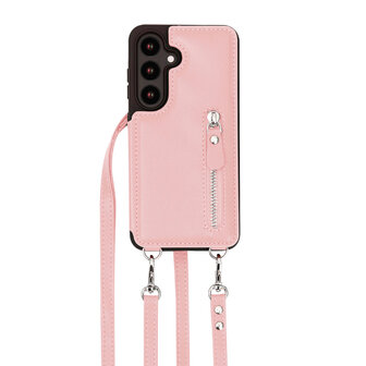 Samsung S25 - Roze - Back Cover met Koord