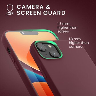 iPhone 14 Plus - Liquid Back Cover - Bordeaux