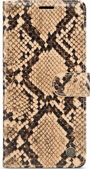 Samsung S21 FE Beige - Slangen Book Case