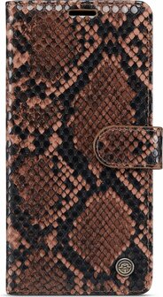 Samsung S21 FE Bruin - Slangen Book Case