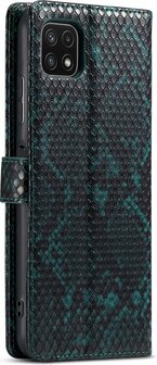 Samsung A22 5G Groen - Slangen Book Case