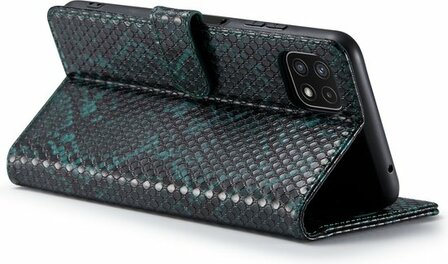 Samsung A22 5G Groen - Slangen Book Case