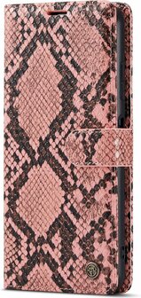 Samsung A22 5G Roze - Slangen Book Case
