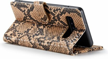 Samsung S10 Plus Beige - Slangen Book Case