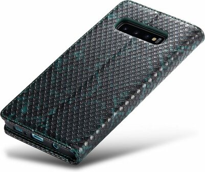 Samsung S10 Plus Groen - Slangen Book Case