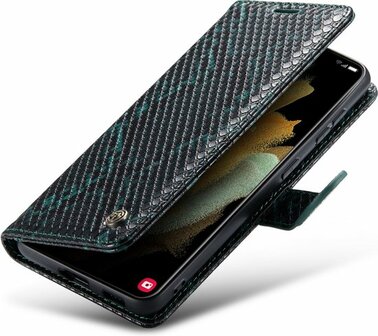 Samsung S21 Groen - Slangen Book Case