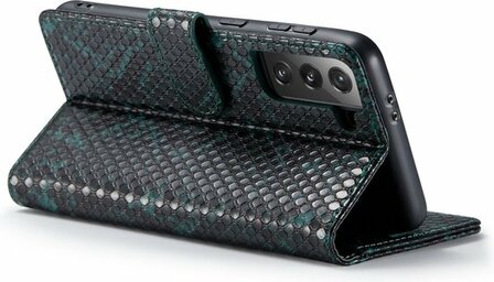 Samsung S21 Groen - Slangen Book Case