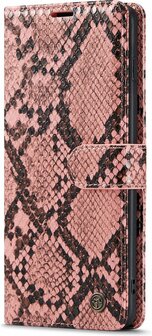 Samsung S10 Plus Roze - Slangen Book Case