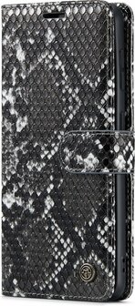 Samsung S21 FE Zwart - Slangen Book Case