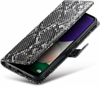 Samsung A22 5G Zwart - Slangen Book Case