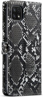 Samsung A22 5G Zwart - Slangen Book Case