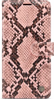Samsung S21 FE Roze - Slangen Book Case