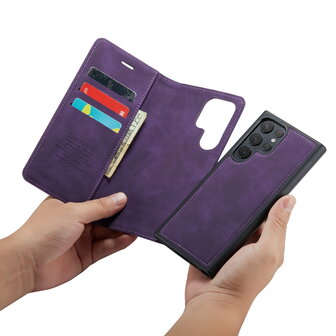 Samsung S22 Ultra Deep Purple - 2 in 1 Book Case
