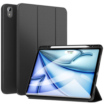 iPad Air (13 inch 2024 &amp;amp; 2025) - Zwart - Smart Cover