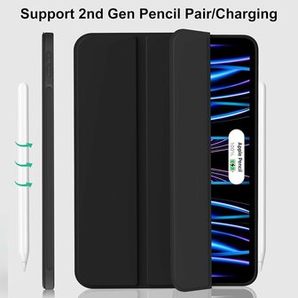 iPad Air (13 inch 2024 &amp;amp; 2025) - Zwart - Smart Cover