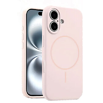 iPhone 16 - Roze - Zachte MagSafe Liquid Case
