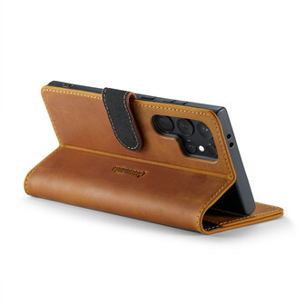 Samsung S24 Ultra Sienna Brown - Leather Book Case