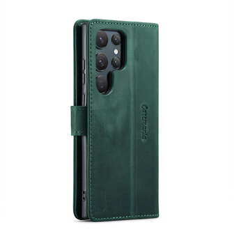 Samsung S24 Ultra Emerald Green - Leather Book Case