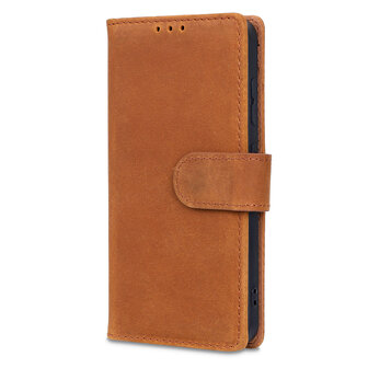 Samsung S25 - Sienna Brown - Leather Book Case