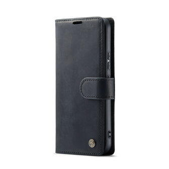 Samsung S23 Ultra Charcoal Gray - Lederen Book Case