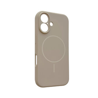 iPhone 16 Plus - Bruin - Zachte MagSafe Liquid Case