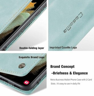 Samsung S21 Ultra Aqua Blue - Book Case