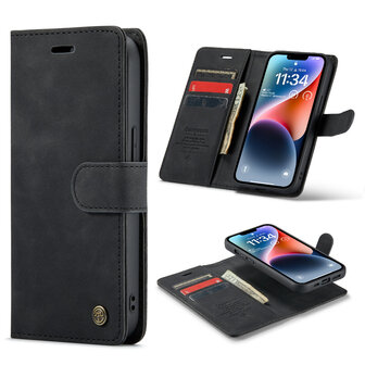 iPhone 12 Pro Max Charcoal Gray - 2 in 1 Book Case