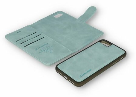 iPhone SE 2020 Aqua Blue - 2 in 1 Book Case
