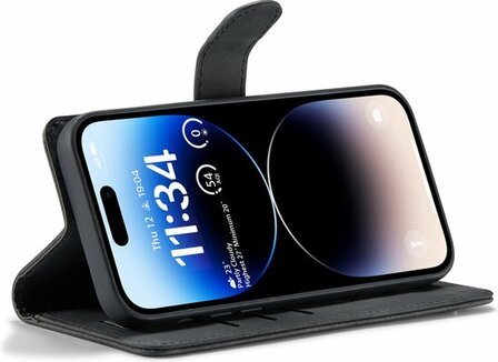 iPhone 14 Pro Charcoal Gray - 2 in 1 Book Case