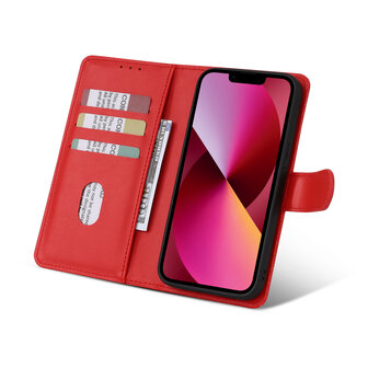 iPhone 16 Plus - 2 in 1 Afneembare Book Case - Rood