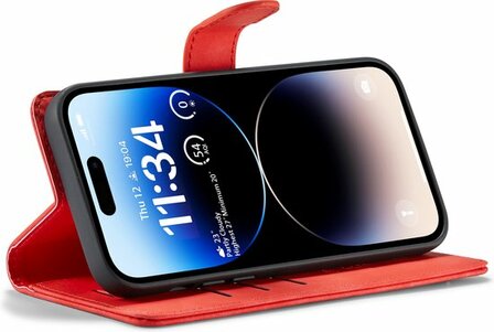 iPhone 14 Pro Crimson Red - 2 in 1 Book Case