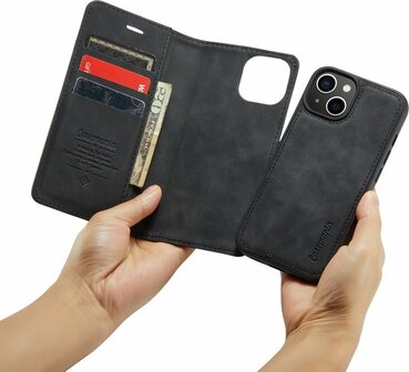 iPhone 14 Plus Charcoal Gray - 2 in 1 Book Case