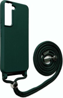 Samsung S22 Plus Groen - TPU Back Cover met Koord