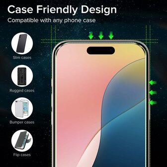 iPhone 16 - Back Cover Camera Bescherming &amp;amp; 2x Glas - Zwart