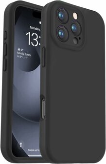 iPhone 16 Pro Max - Back Cover Camera Bescherming &amp;amp; 2x Glas - Zwart