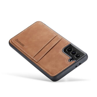 Samsung S25 - Back Cover met Kaarthouder - Sienna Brown