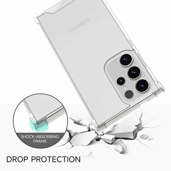 Samsung Galaxy S25 Ultra - Transparant - Anti Shock Back Cover